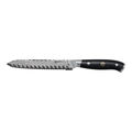 5.00 inch, Damascus Steel Serrated Utility Knife,,large