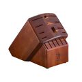 17 Piece, Knife block set, brown,,large