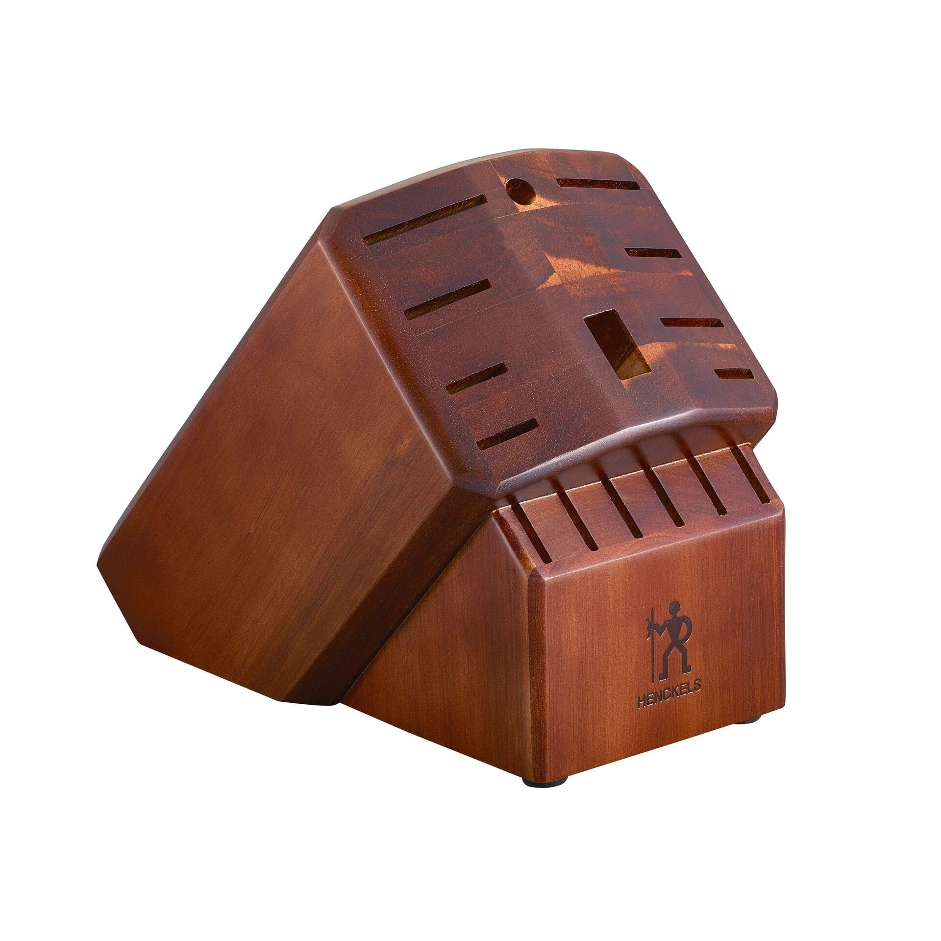 17 Piece, Knife block set, brown,,large