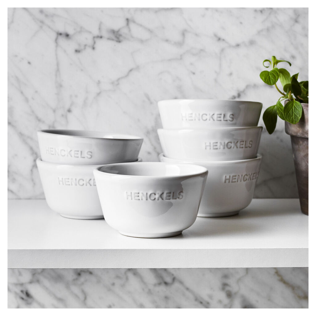 6 Piece round Bakeware set, white,,large