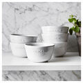 6 Piece round Bakeware set, white,,large