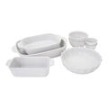8 Piece Bakeware set, white,,large