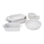 8 Piece Bakeware set, white,,large