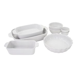8 Piece Bakeware set, white