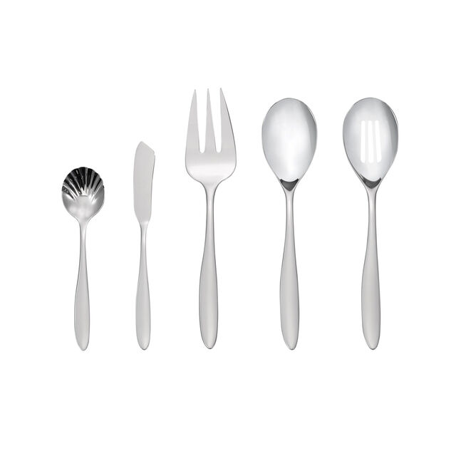 45 Piece Flatware Set polished,,large