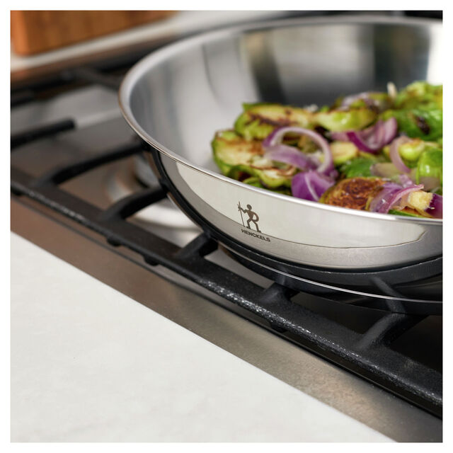 10.00 inch, Stainless Steel, Frying Pan,,large