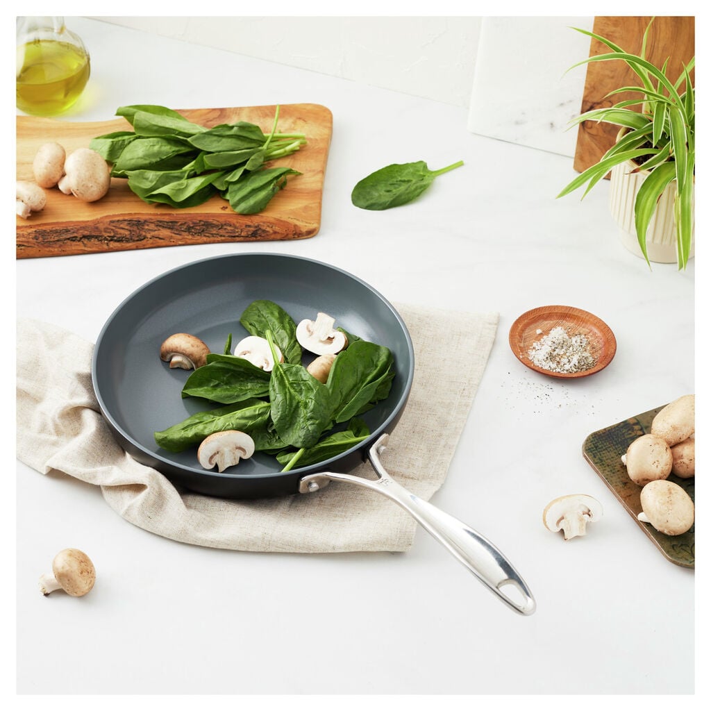 10.00 inch, Aluminum, Ceramic Nonstick Frying Pan,,large