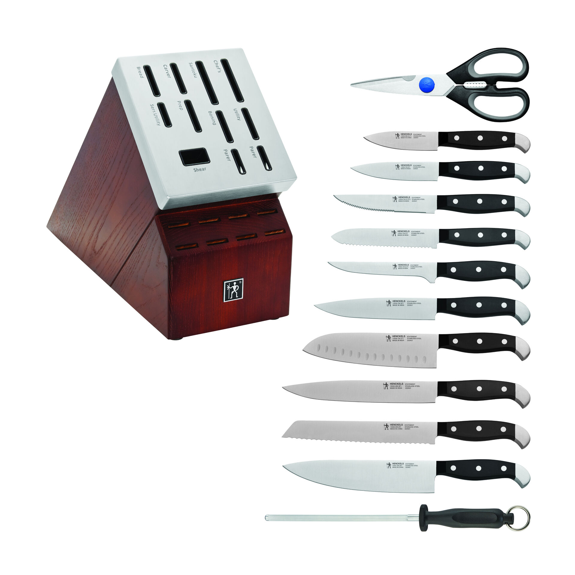 14-pc, Self-Sharpening Knife Block Set,,large