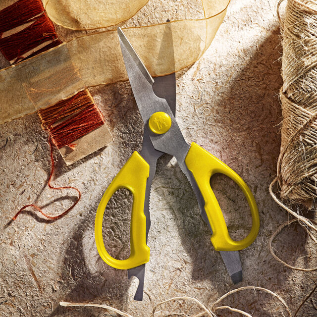 20 cm, Multi-purpose shears, yellow,,large