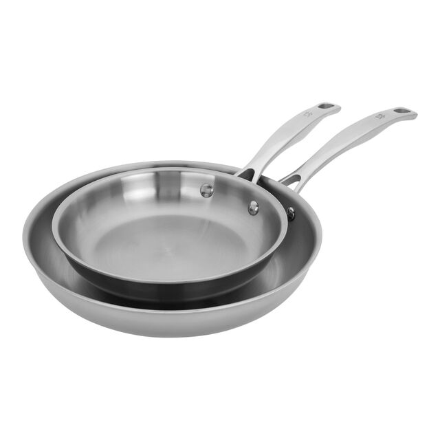2-pc, Stainless Steel, Frying Pan Set,,large