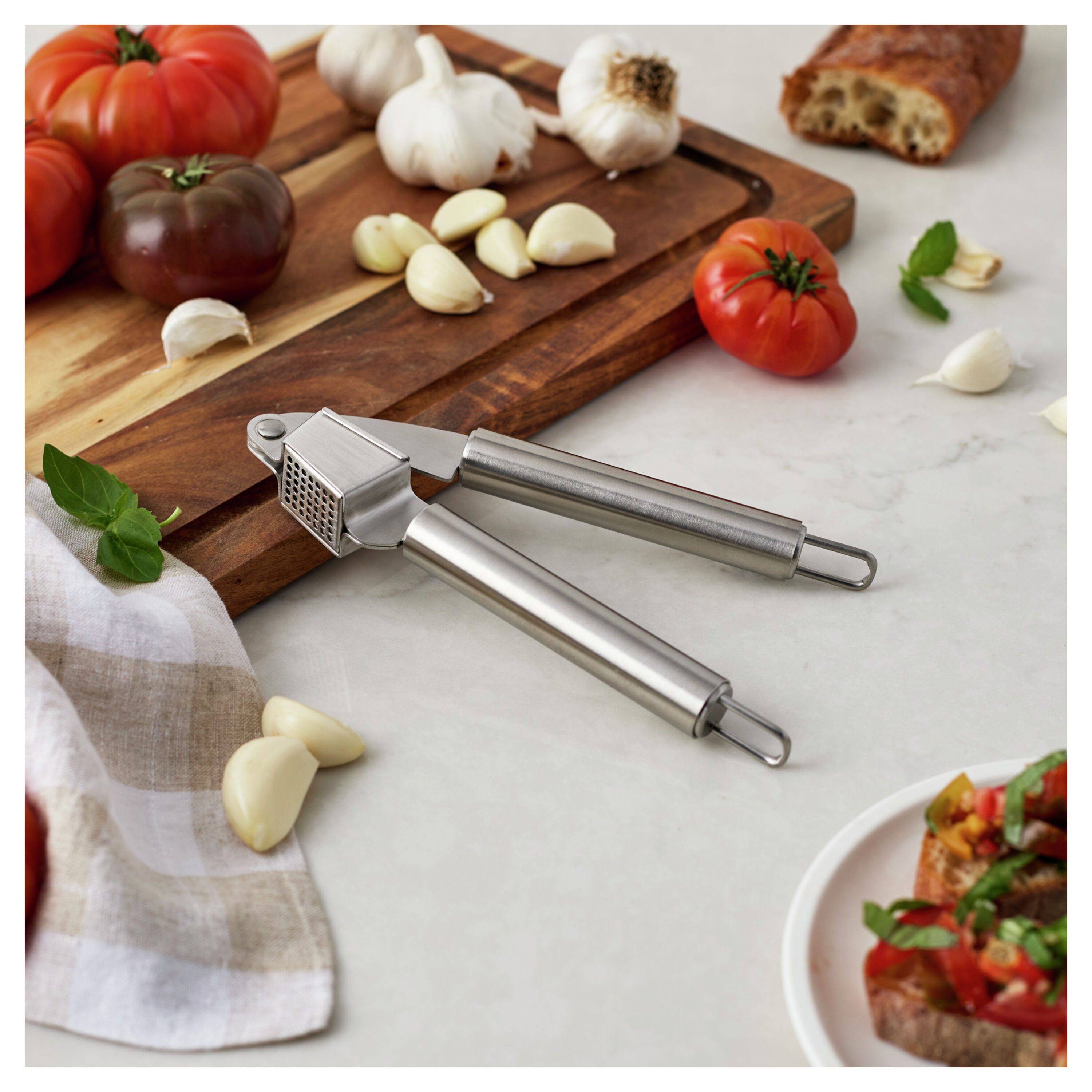 Classic Stainless Steel Garlic Press
