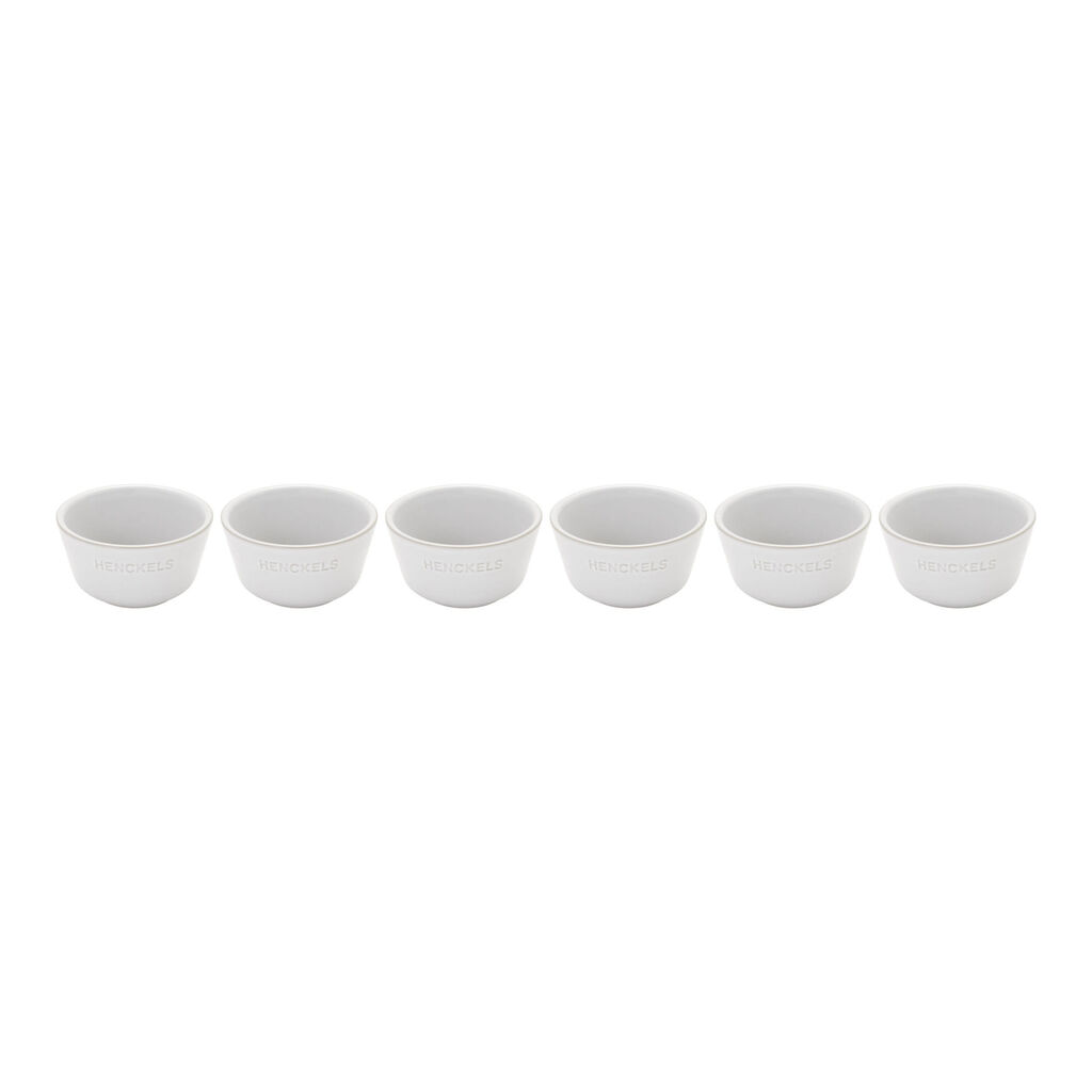 6 Piece round Bakeware set, white,,large
