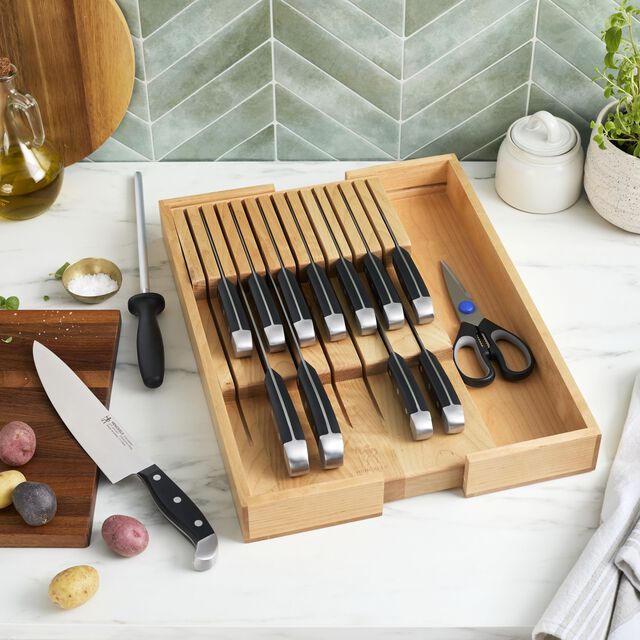 15-pc, Knife Set with Drawer Storage Tray,,large