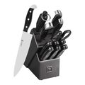13 Piece, Knife block set, black,,large