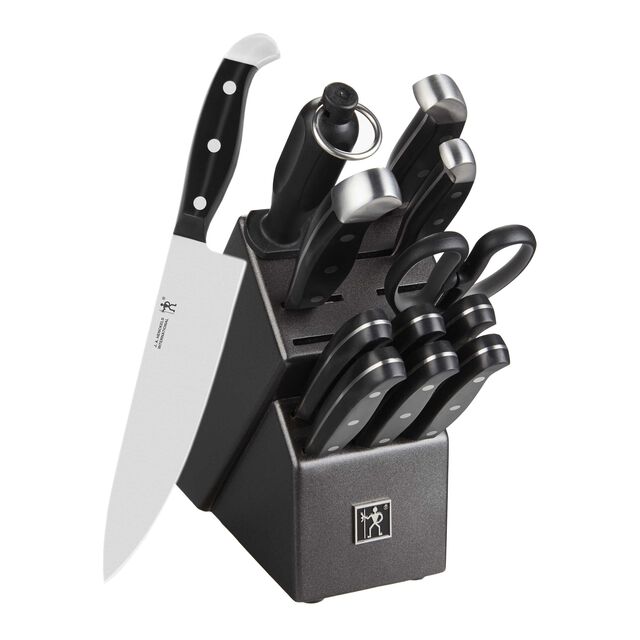 13 Piece, Knife block set, black,,large