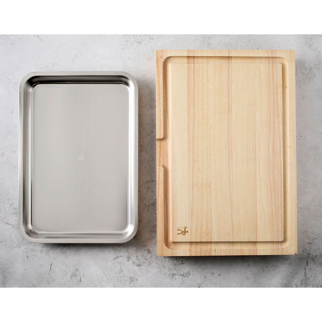 Cutting board 60 cm x 40 cm 18/10 Stainless Steel,,large