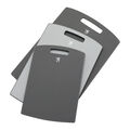 3-pc, Cutting Board Set, grey,,large