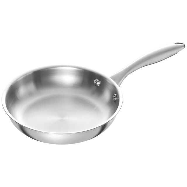 Bratpfanne 24 cm, Edelstahl, Silber,,large