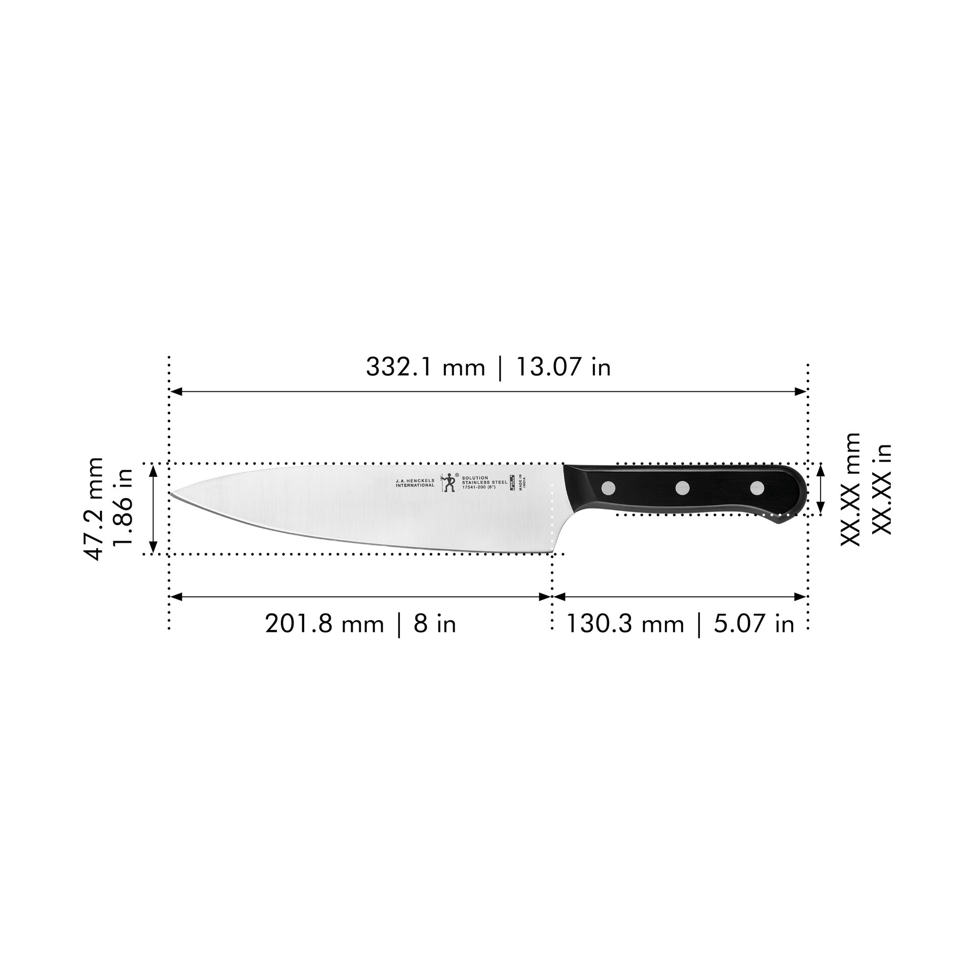 8-inch, Chef's knife,,large