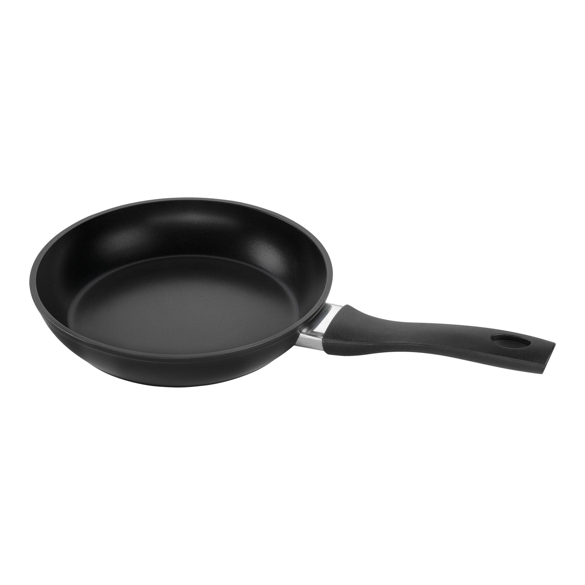 Bratpfanne 24 cm, Aluminium, Schwarz,,large