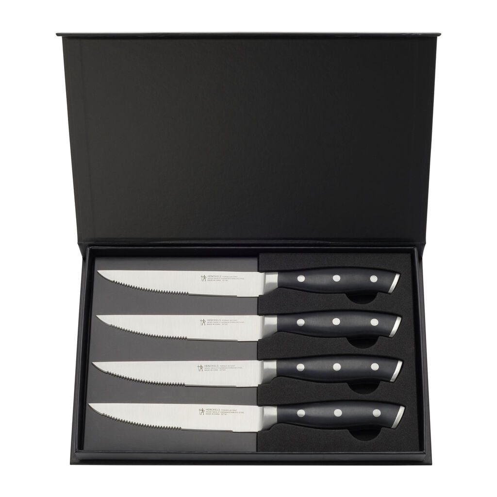 4 Piece, Steak set, black,,large