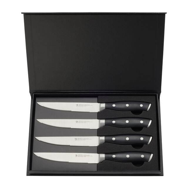4 Piece, Steak set, black,,large