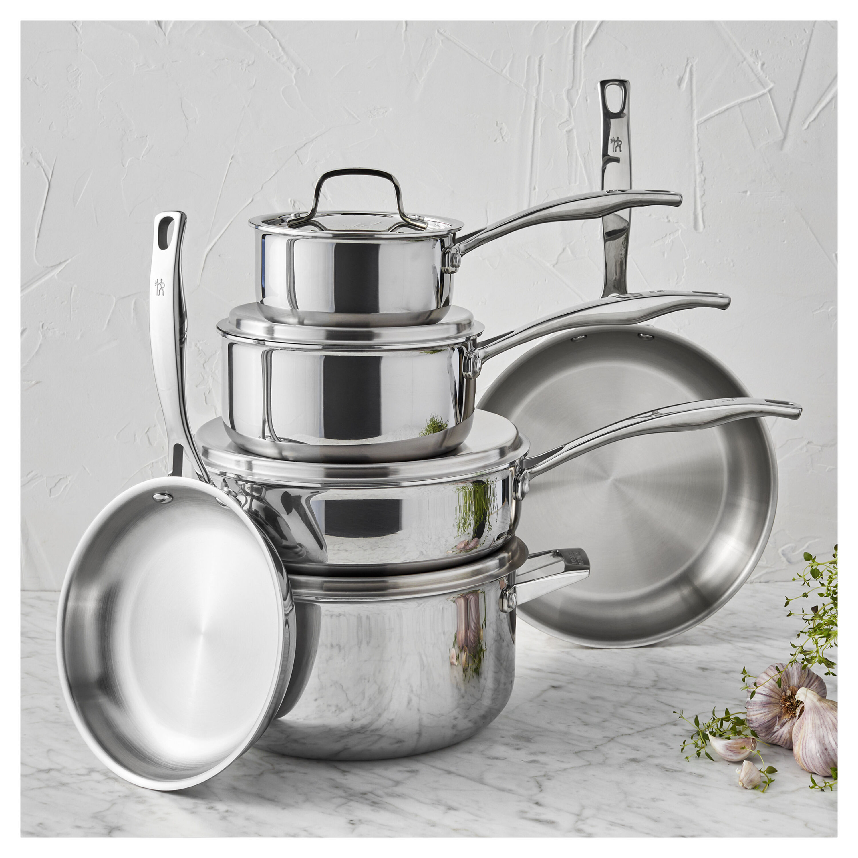 RealClad Tri-Ply 10-pc, 18/10 Stainless Steel, Cookware Set