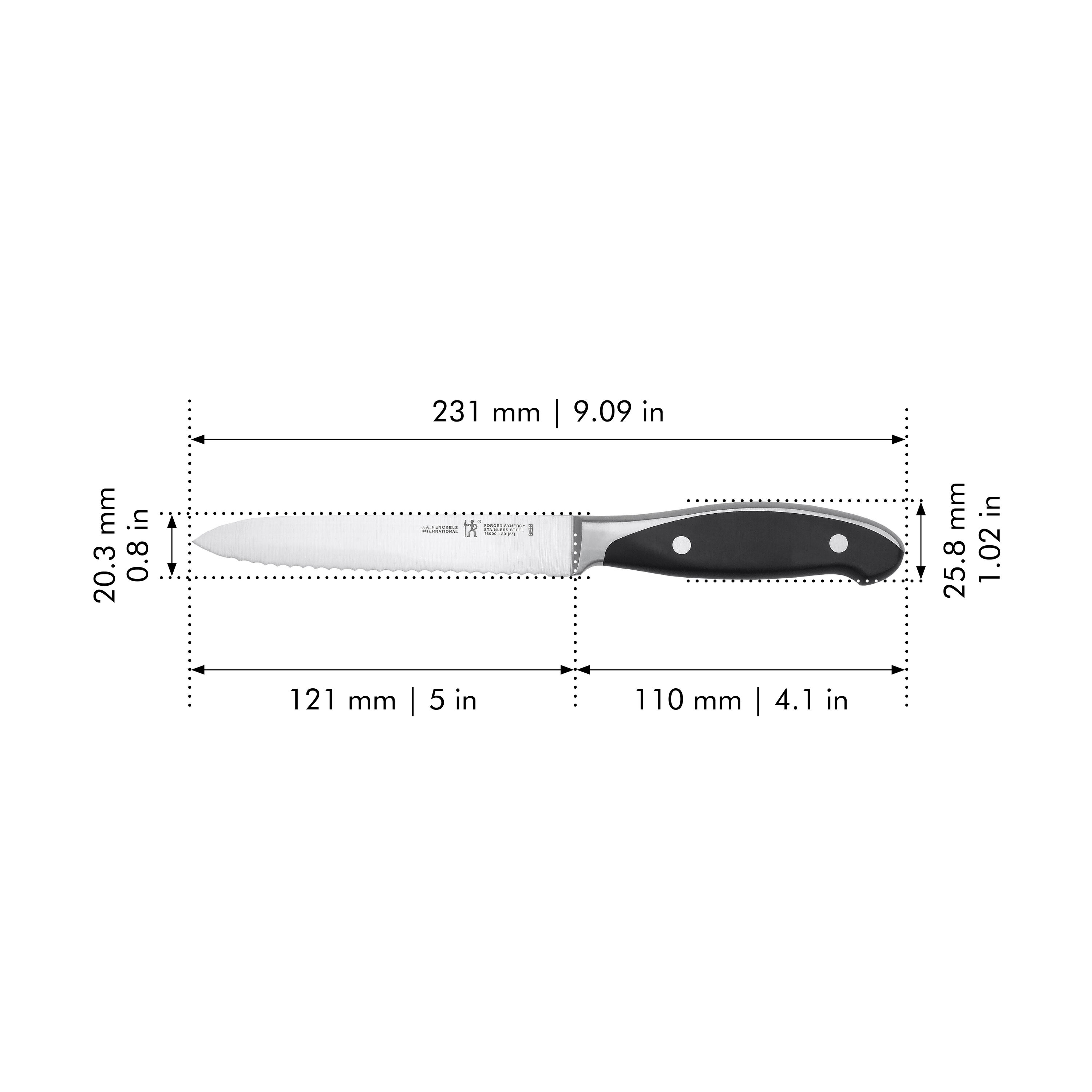 Buy Forged Synergy 5.00 inch, Serrated Utility Knife | Henckels US