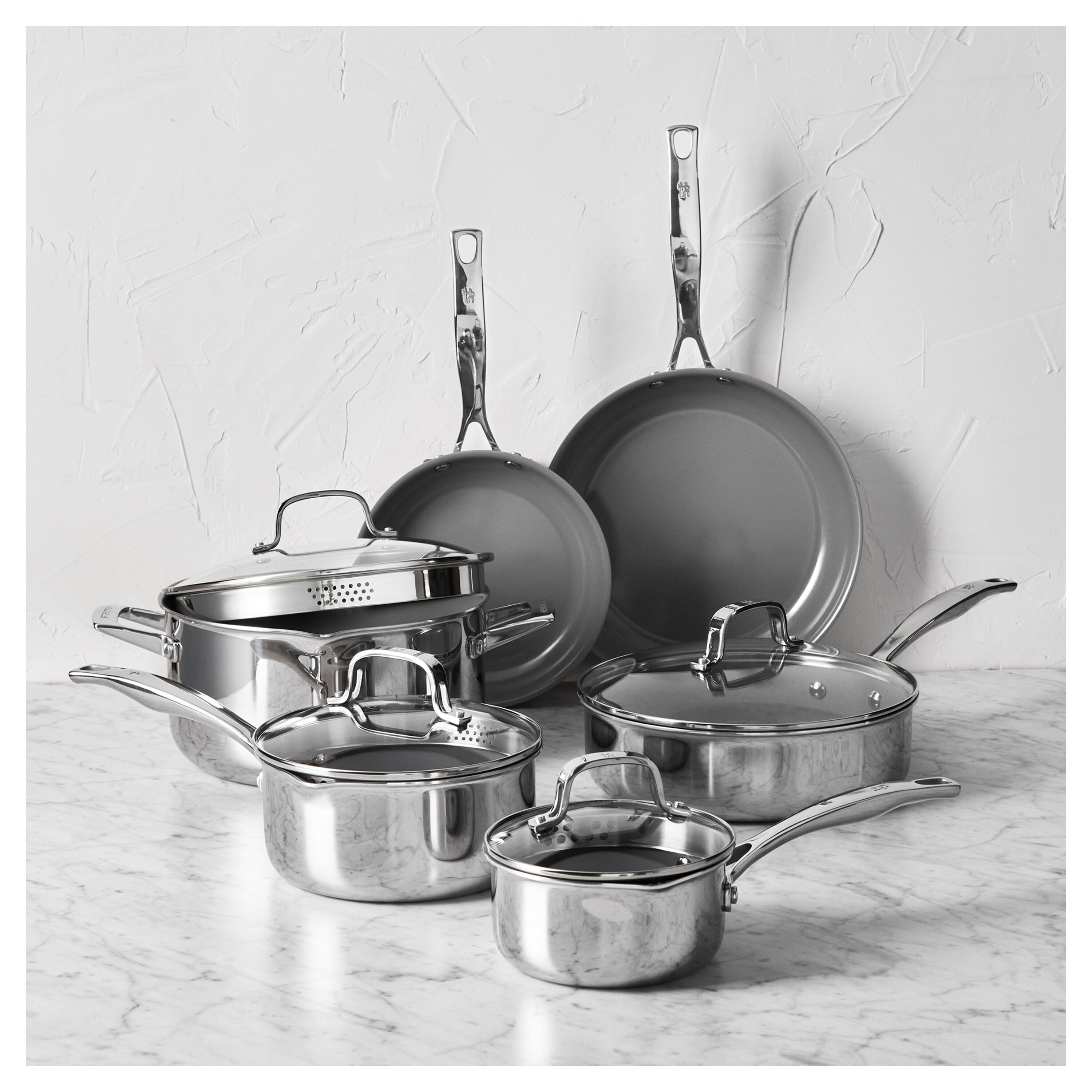 Buy Clad H3 Ceramic 10-pc, Stainless Steel, Ceramic Nonstick