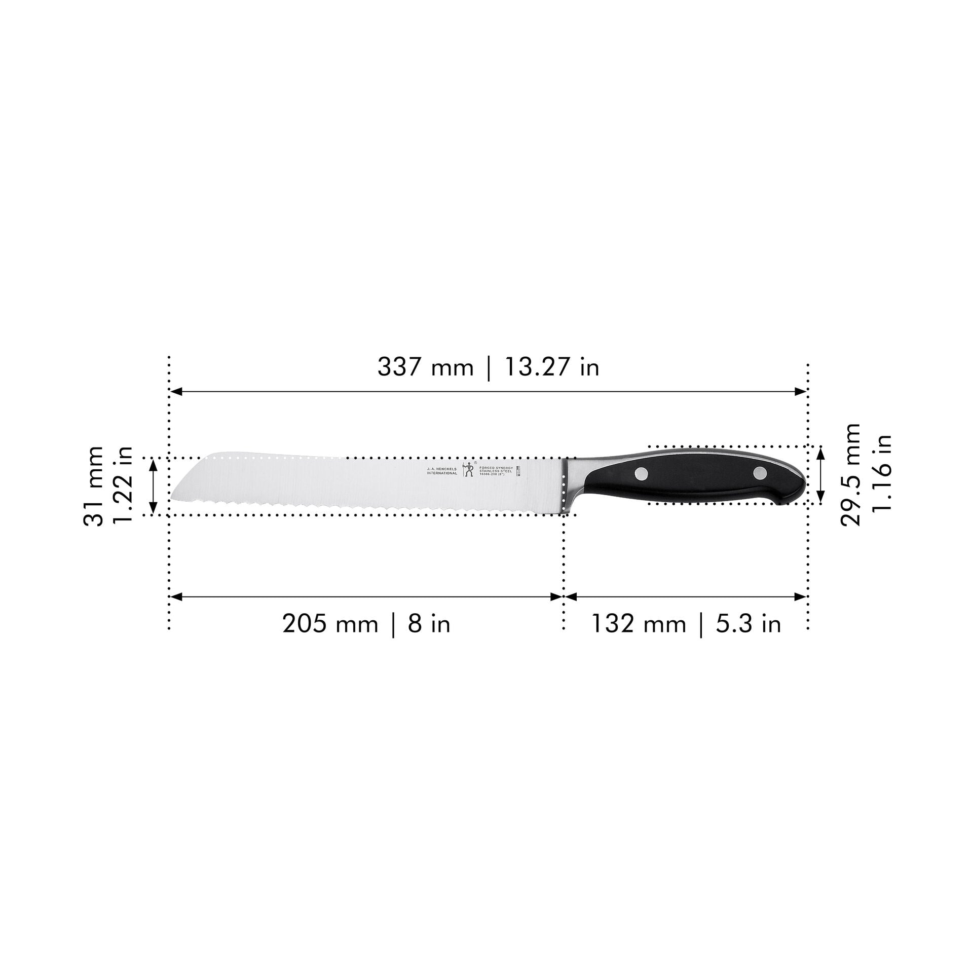 8.00 inch, Bread knife,,large